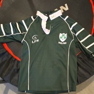 Green Kids Rugby Shirt